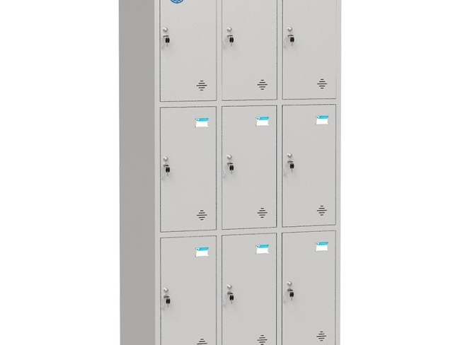 Tủ locker sắt 9 khoang TU983-3KP